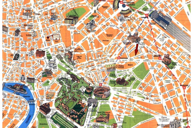 Nejrůznější mapy, které se Vám v Římě budou hodit.